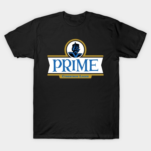 Prime Cybertron Lager T-Shirt by valdezign